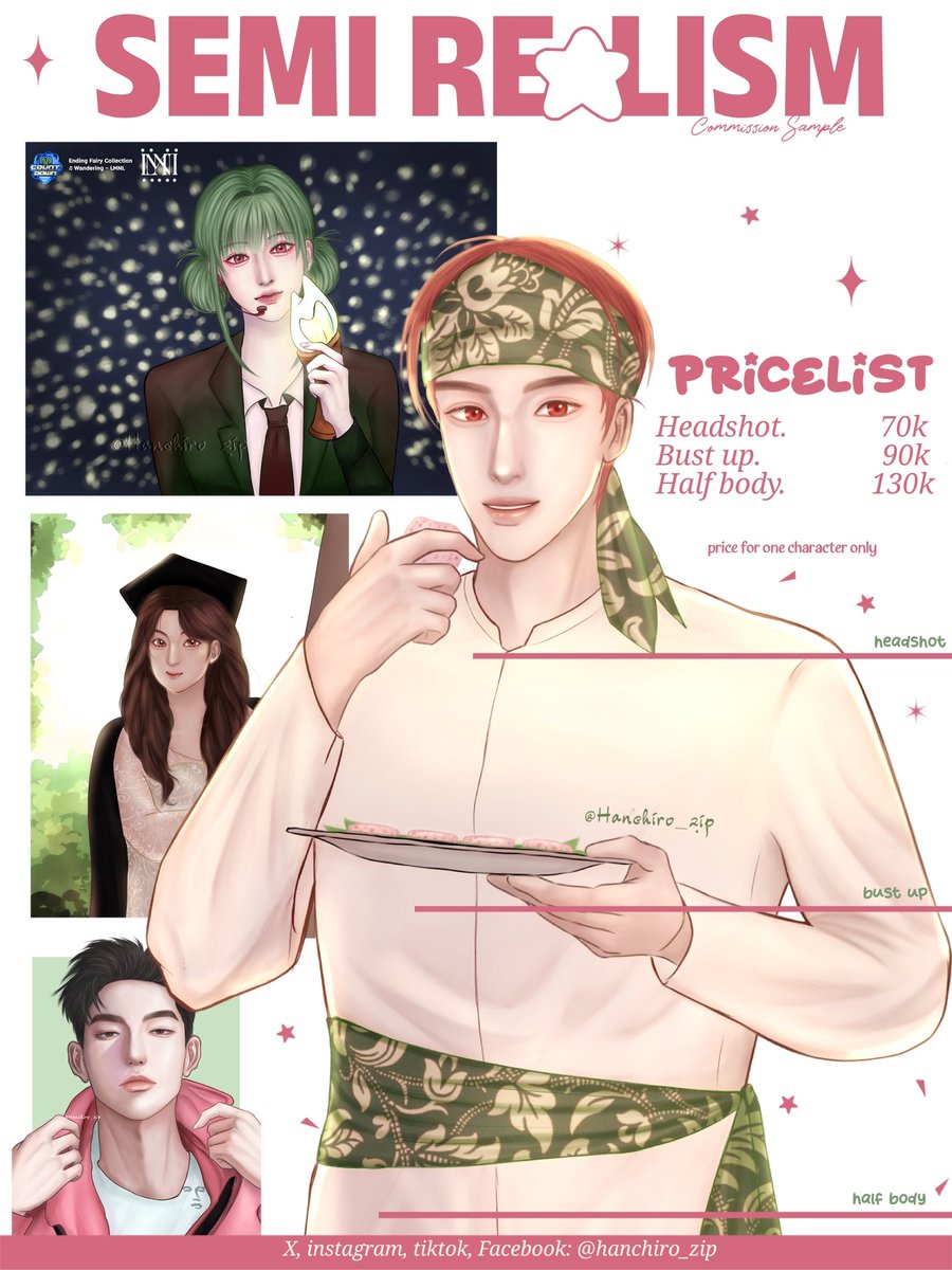 hanchiro_zip's tweet photo. [RTs &amp; likes are greatly appreciated!]

Hello! I'm open commission for local only! ✨️
If you're interested or have questions, contact me on dm twt/ig/tiktok @hanchiro_zip 
Please mention after dm, thankyou🙏

#commission #artidn #zonakaryaid #zonajajan️️ #opencommision 
(1/3) https://t.co/7hM2ZNj9xP