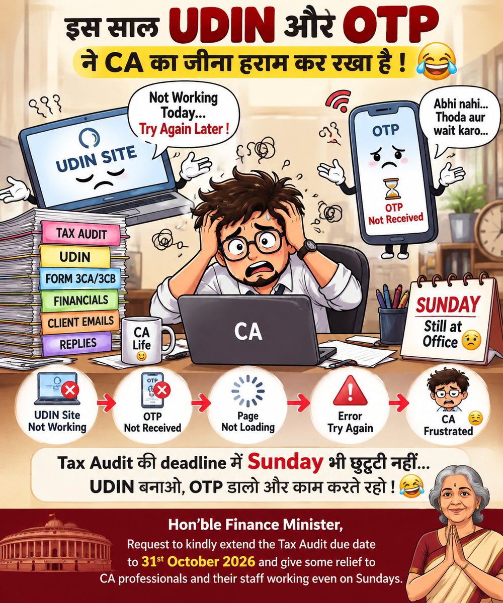 CA_RB007's tweet photo. #extendduedatenow  @CAclubindia @nsitharaman @nsitharamanoffc https://t.co/4EIoN8jQSJ