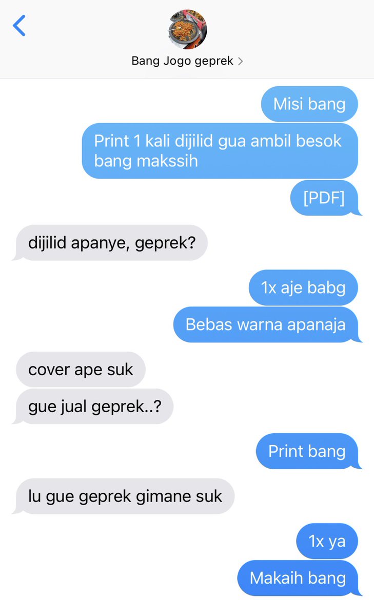 etnowt's tweet photo. Introducing, jogo as tukang geprek langganan makan yuk https://t.co/EYDdichst3
