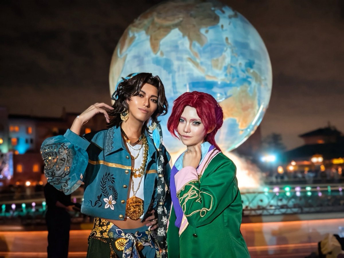 zero_hello1031's tweet photo. 俺ら、ﾐﾅｼﾞｰﾙとﾘｴｰﾚが揃えば、ありえないことくらい起きるさ。
    
そこに愛があれば、なおさらな。

🐚→@tkkg_krn 
📸→@subchiyoxxn さん
#Dハロツイステ #Dハロ仮装2026 https://t.co/JDNQ5fpzjE