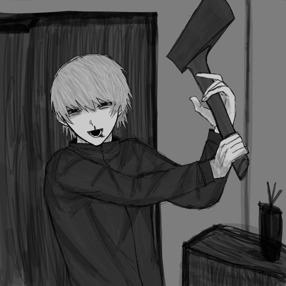 _trash22's tweet photo. 「お母さん、お父さん、こんばんは。」 https://t.co/inYcaWsVnl