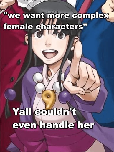 turbobist28_'s tweet photo. If you slander Maya Fey, get the hell out https://t.co/wIx2Yagkgq