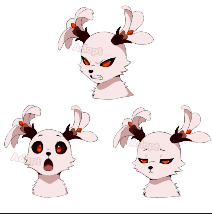 KoboldCross's tweet photo. I've worked out three basic emotions for Abeli 🌸 : rage, shock, and mild upset
#pokemon #furry #OC #adoptable https://t.co/RQvyVM5Gtk
