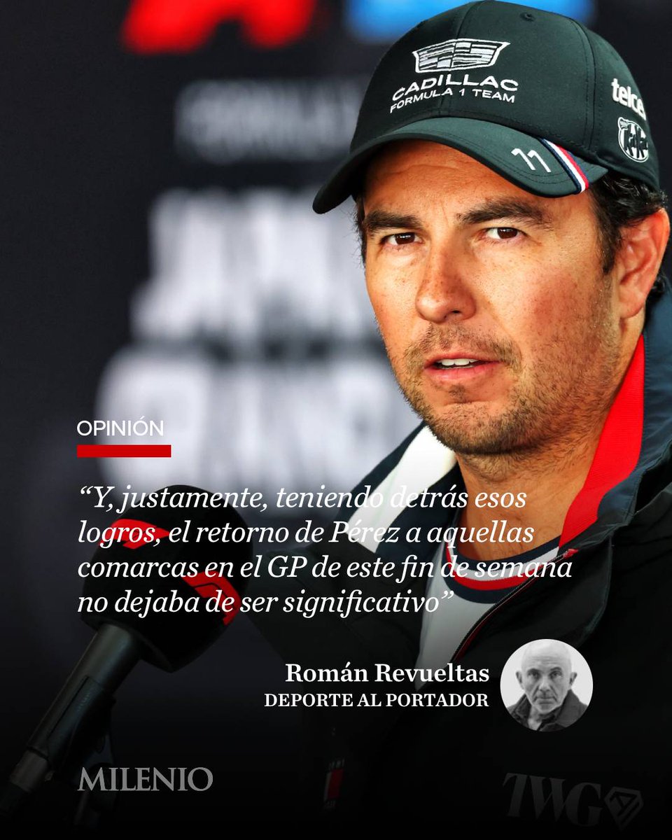 Milenio's tweet photo. #DeporteAlPortador | ​“Ahora, recibido con los brazos abiertos en Cadillac, lo que ocurre es que el auto del equipo simplemente no está a la altura, algo que podríamos haber adivinado desde el comienzo mismo de esta temporada porque esto, lo de la F1, es una asignatura de altísima especialización y tecnología de punta, componentes que no están al alcance del primer llegado”

🖋️Lee la #opinión de @romanrevueltasr https://t.co/bqrUGmk7aK