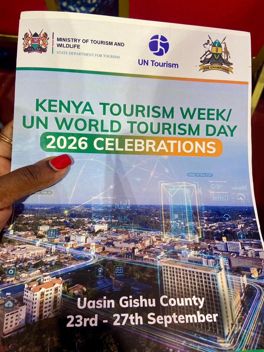 KTF_Kenya's tweet photo. KTF joined tourism, travel and hospitality stakeholders in Eldoret, Uasin Gishu County, for UN Tourism Week and World Tourism Day 2026, held under the theme “Digital Agenda and Artificial Intelligence to Redesign Tourism.”

KTF celebrates the partnerships, innovation and https://t.co/EJ80YDZ7JB