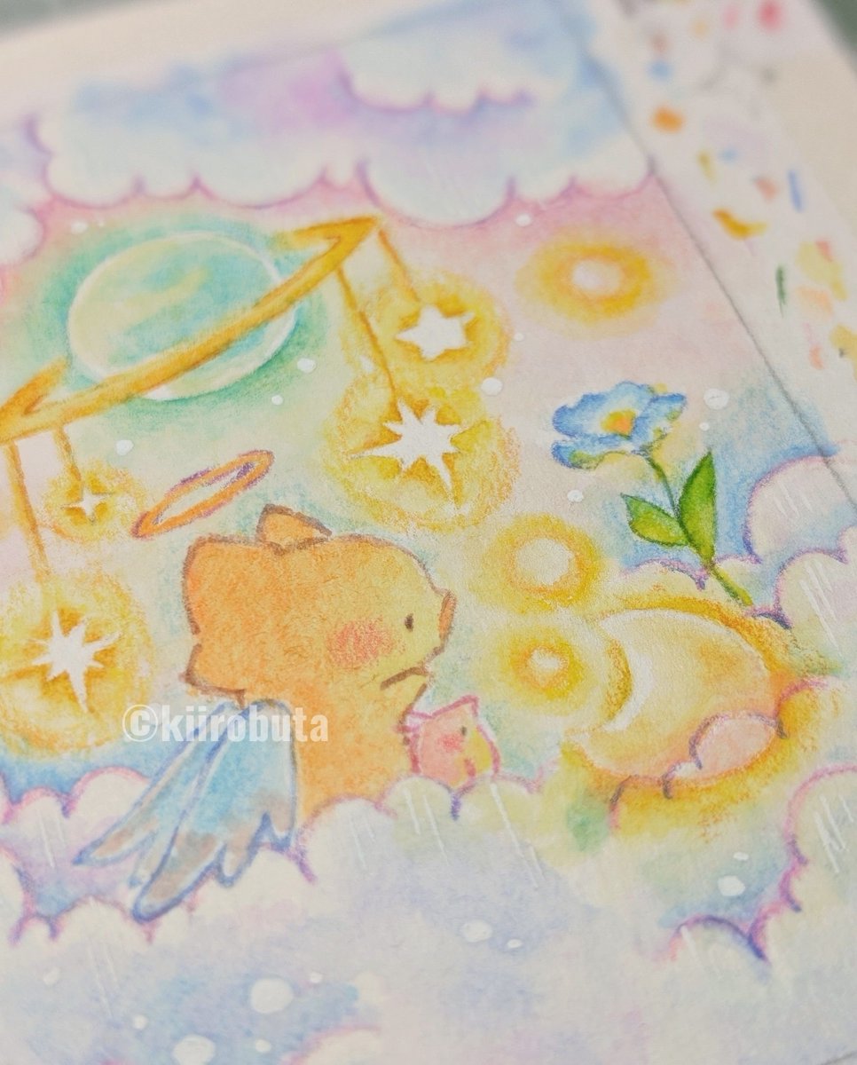 piggyellow's tweet photo. 夏前に描いてたこのへんの絵も落ち着いたら通販できればとは思ってます。とりあえずは11月に展示会に参加することにしました。 https://t.co/rkIfepdgBa