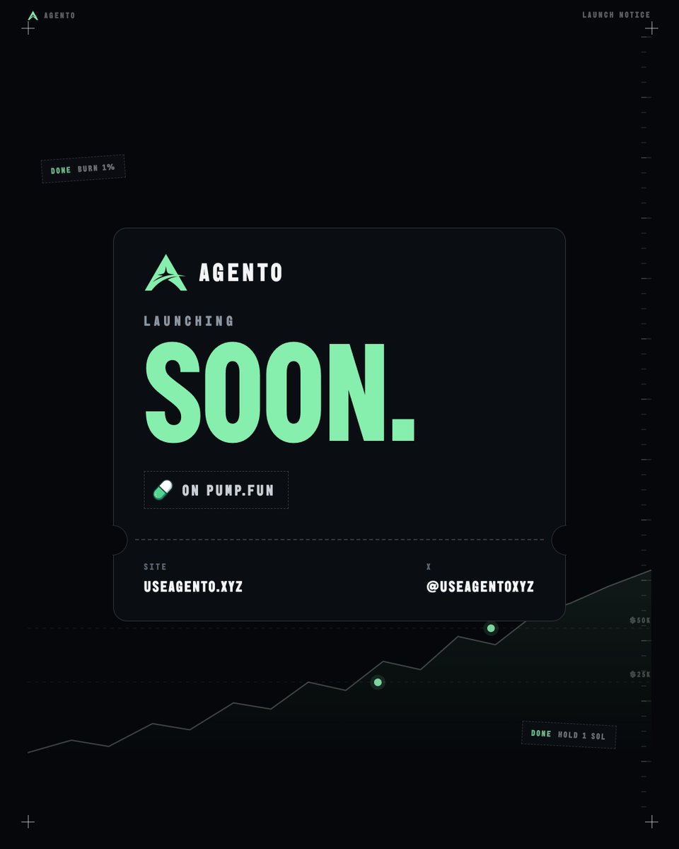 useagentoxyz's tweet photo. $AGENTO launches in a couple of hours on @Pumpfun https://t.co/poUJTXfJyc