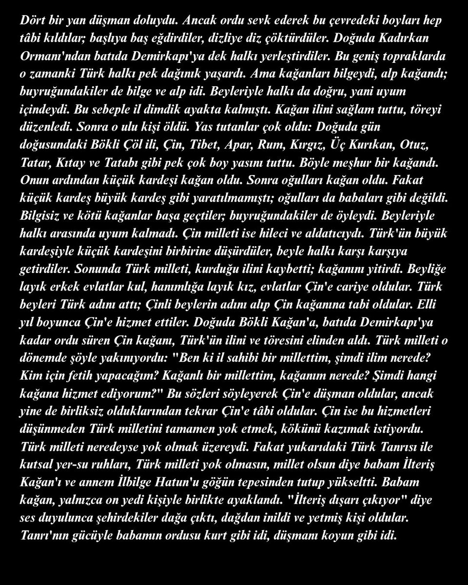 dusunselsiddet's tweet photo. Orhun Yazıtlarının tam metni. Hangi görüşte olursan ol oku. https://t.co/LABW99EO8V