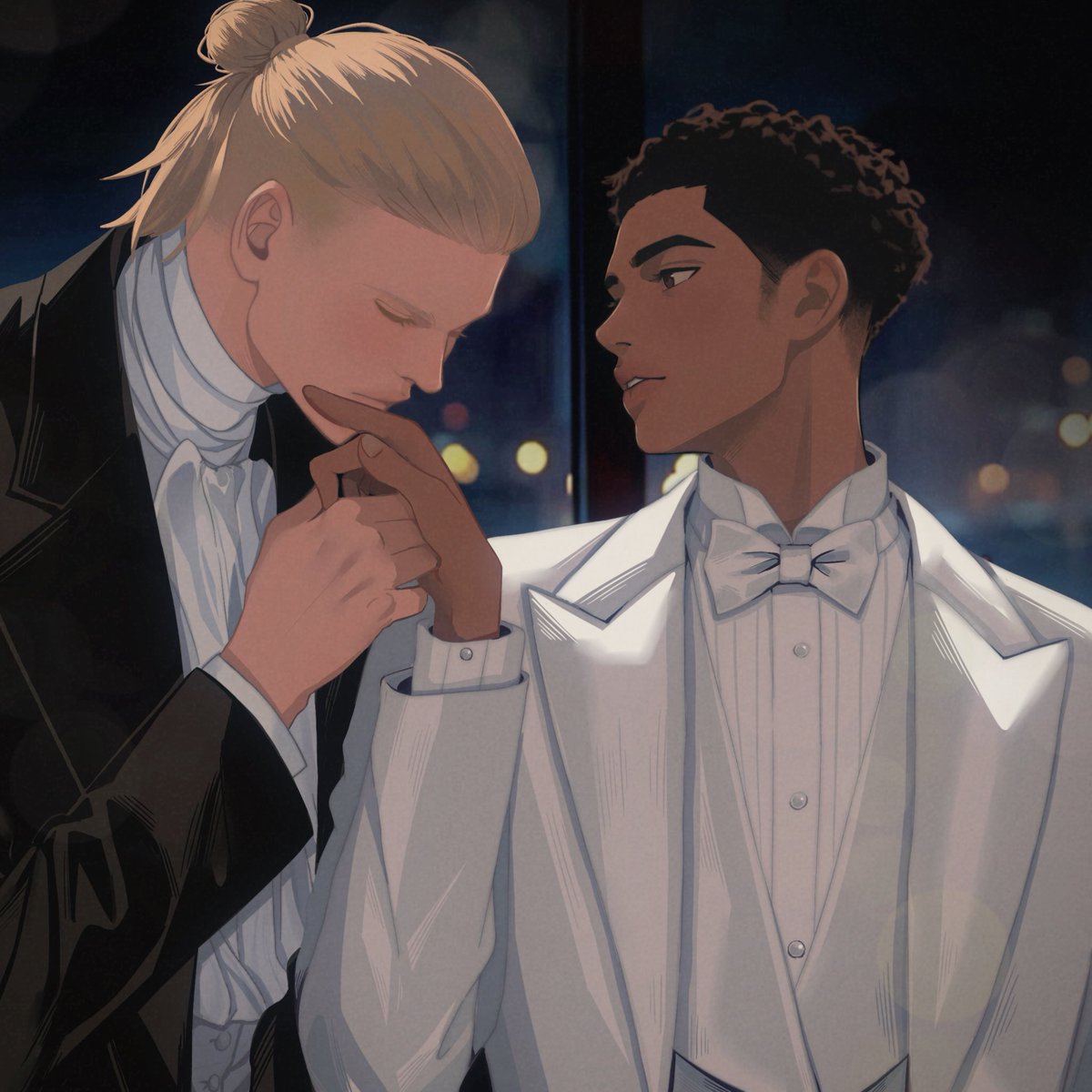 Marina1694's tweet photo. Finally figured out how to post 💗. My old works have already been reposted by others so I won't repost them. I drew this because I wanted to see Jude in a white suit. Also I really miss Erling's long hair QAQ
#haalingham https://t.co/J1kV1SkygO