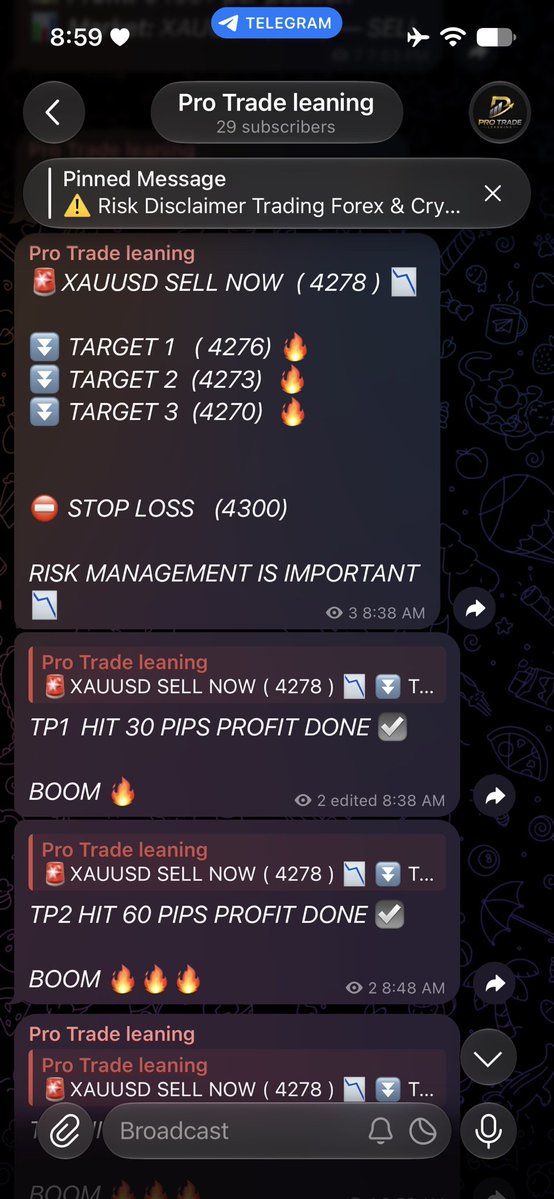 TradeNewsfx's tweet photo. JOIN MY TELEGRAM ⬇️💥
(https://t.co/PGy16mCSzi)

 FOR FREE PREMIUM SIGNALS DAILY WITH 95% OF WIN RATE 💸🔥
ACCOUNT MANAGEMENT ALSO 🚨📊
#XAUUSD #GOLD #GoldTrading #Forex #ForexTrading #PriceAction #TechnicalAnalysis #TradingSetup #MarketStructure #RiskManagement #TradingEducation https://t.co/J3NRX3wmQZ