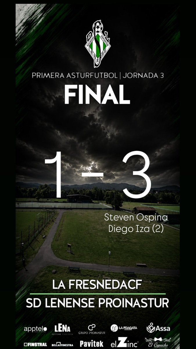 sdlenense's tweet photo. โน๏ธ ๐๐๐ก๐๐ | ๐#PrimeraAsturfutbol
๐ฉ @lafresnedacf 1๏ธโฃ
๐ฆ #LenenseProinastur 3๏ธโฃ
๐ซ#SinExcusas
๐ด๐ป#SiemprePepeMesa https://t.co/nR8MW3O35v