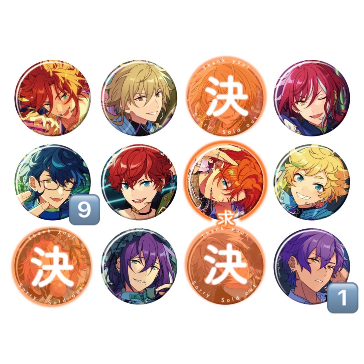 tag2031423's tweet photo. 【交換】あんスタ　コレクション缶バッジ Sep Idol 

10box予約予定

求）スバル
譲）画像参照

⭐️ご不快でなければ比率違い可（1:2〜3）
お気軽にお声がけ下さい！！
⭐️固ツイご確認お願い致します https://t.co/flLNxI5mbc