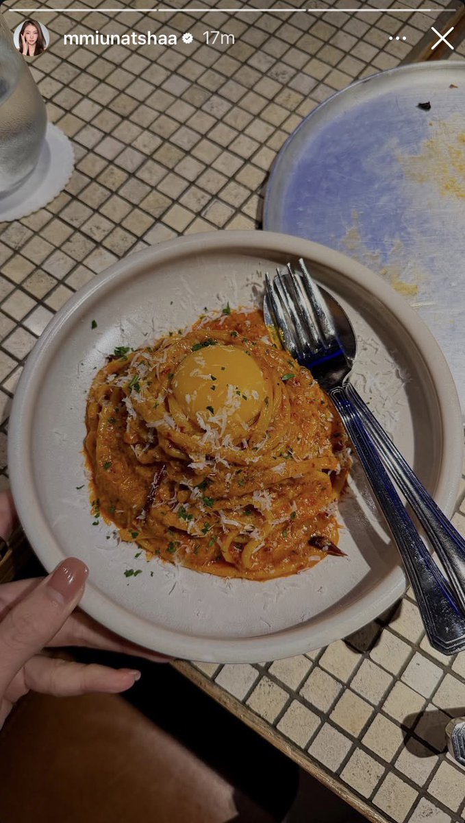 im_sunnieee's tweet photo. Spaghetti 🍝 

#LenaMiu #ลีน่าหมิว https://t.co/9QPzxqDpgV
