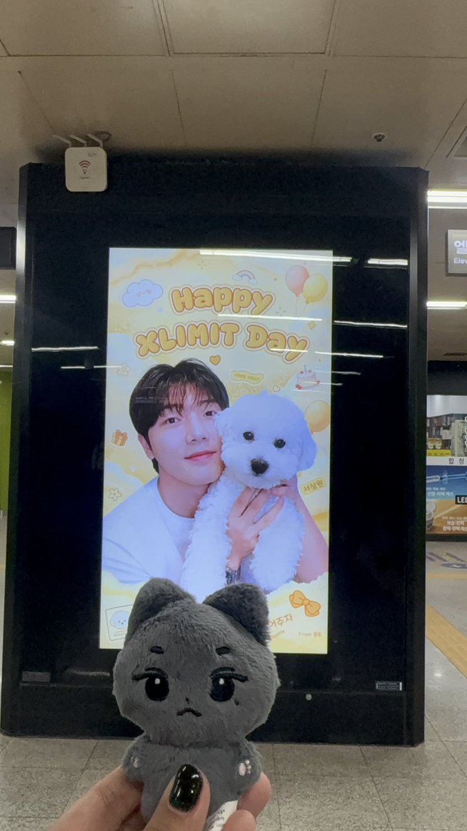 bemyhyunmin's tweet photo. Had a chance to drop by and see Sangwon's birthday ad last week in Korea.

Happy Birthday, Sangwon! 🥳🎂 
Wishing you all the best for you my love.
#HAPPY_XLIMIT_DAY 
@XLIMI2T https://t.co/quSStEM5Je