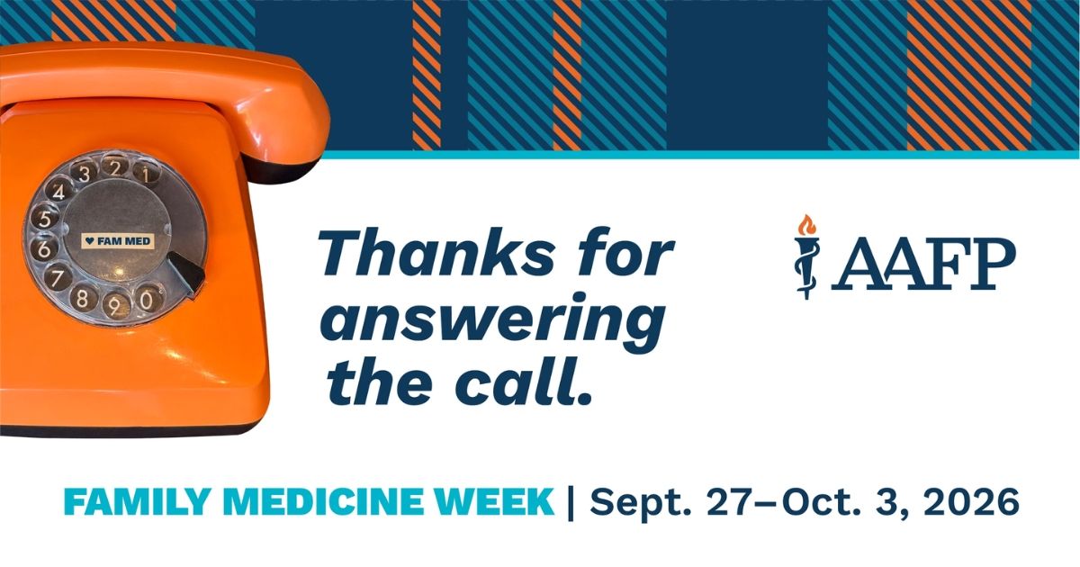 OhioAFP's tweet photo. You answered the call. ☎️ 
Not the one that rings at 2 a.m.—the call. The one that pulled you toward family medicine and never let go. This week, we're celebrating you and every reason you answered. What called you to family medicine? Tell us below. 👇
#FamilyMedicineWeek https://t.co/JSoPxkKldU