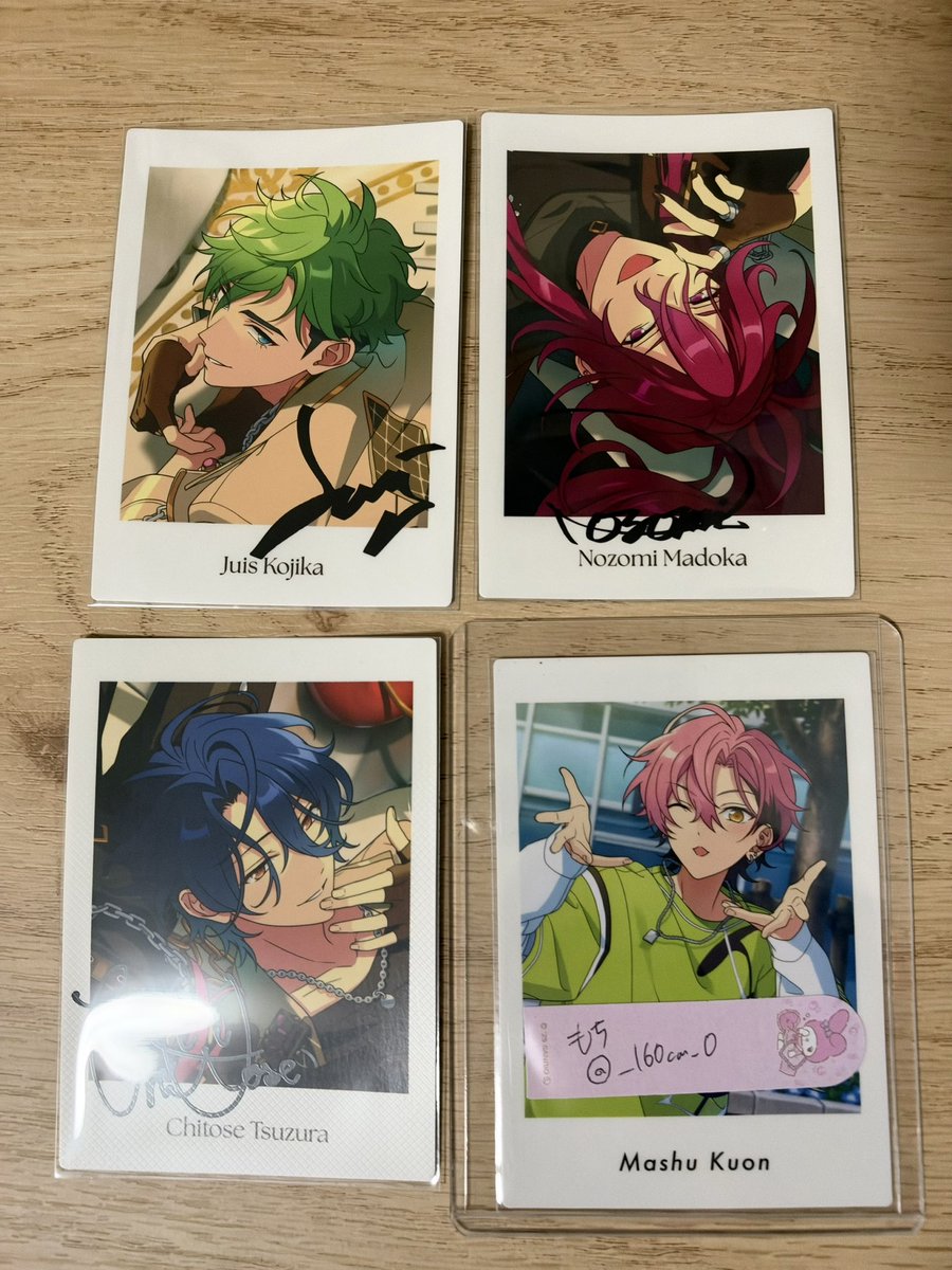 ___160cm_0's tweet photo. 【交換】 あんスタ メロアス ナイチュー ぱしゃっつ

嬢→ ジュイス 望見 チトセ

求→ 舞珠

郵送交換、1点〜お気軽にお声掛けください。 https://t.co/ajwOlWRAqz