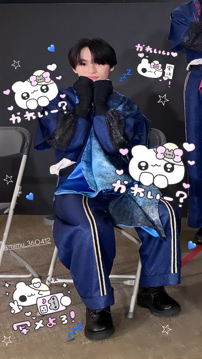 _12san's tweet photo. 照れ隠し初恋期🍭  #iiONDO
#はつ恋ONDOの秋が来た
#EBiDAN #三村航輝 💤💙 https://t.co/LG8Kz24luc