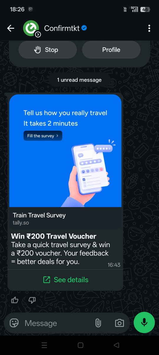 AtulKumar123635's tweet photo. @RailwayNorthern @RailMinIndia @ConfirmTKT 
Ye aapki kaun se seva hai jo survey dene pr 200 rupye ka Boucher milta hai . https://t.co/J8Z62JU6TF