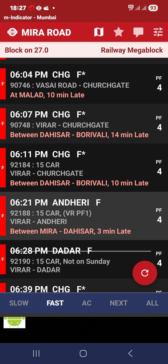 Aquibasnavi's tweet photo. @drmbct @RailwaySeva Aaj bhi 10 minute's late
@DRMBCT @WesternRly @RailwaySeva @AshwiniVaishnaw
Why #MumbaiLocal #WesternRailway #AlwaysLate????? https://t.co/hyGvlr15oV