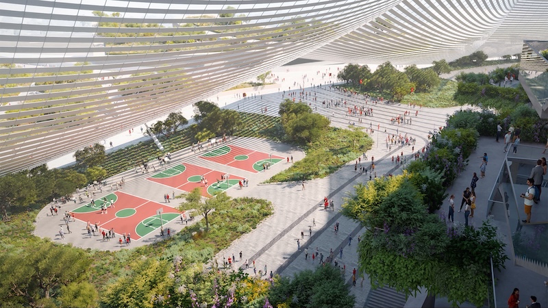 Architizer's tweet photo. #ProjectOfTheDay: Stade Hassan II — Casablanca Stadium by Populous and OUALALOU+CHOI
Stade Hassan II brings the scale of a 115,000-seat stadium beneath a dramatic aluminum lattice roof inspired by the Moroccan moussem. Elevated gardens sit 28 meters above the ground, creating pockets of greenery within the monumental structure.
📍Casablanca, Morocco #ArchitizerAwards
Details: https://t.co/KRDuahRK4Z