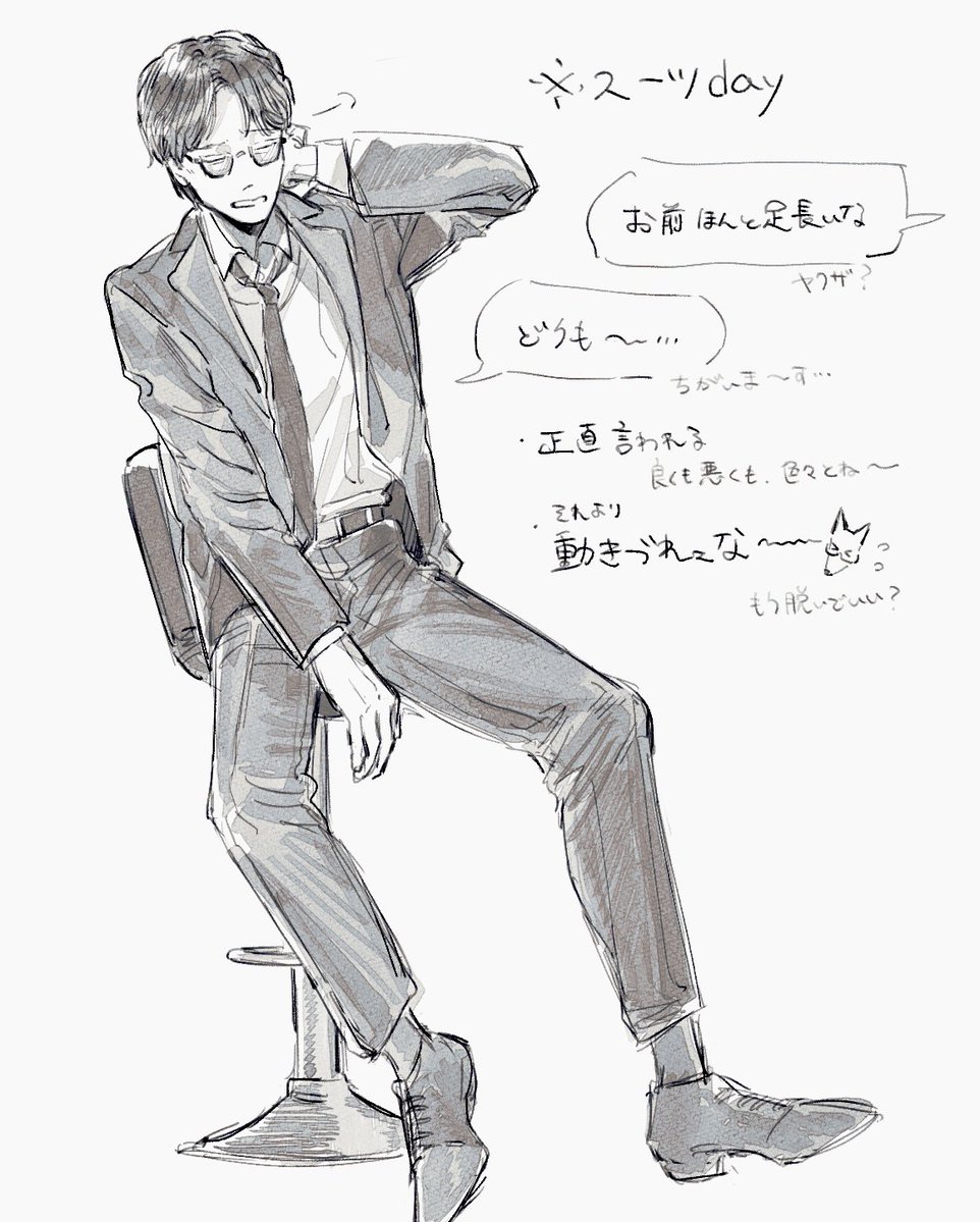 pic3ymy's tweet photo. スーツ、本人はあんまり…なイメージ https://t.co/lSrC9EQjPx