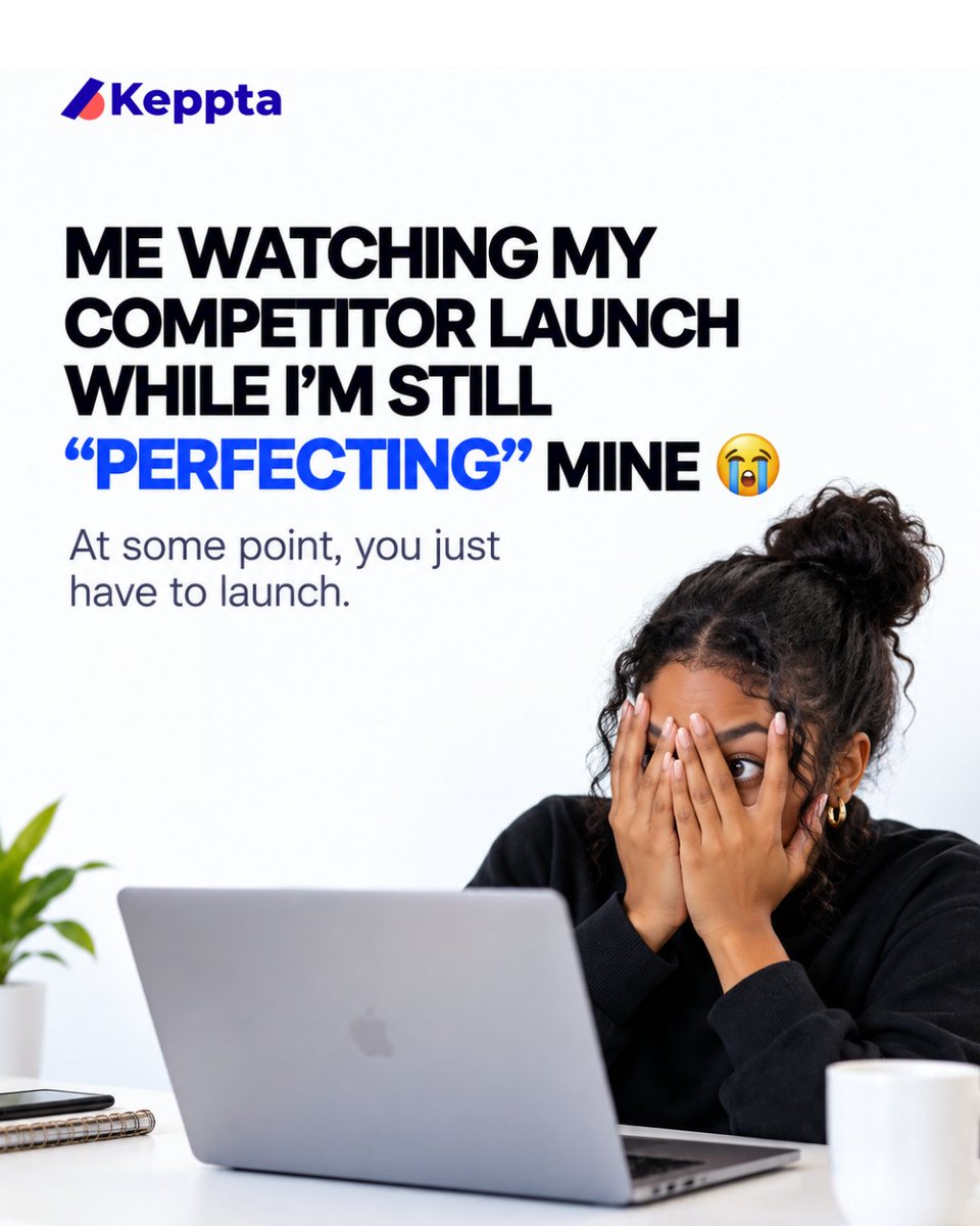 usekeppta's tweet photo. Sometimes, perfecting is just procrastination wearing a nicer outfit 😭

Your competitor launched. You’re still making one more adjustment.

Launch it. Learn from it. Improve as you go. KeppTa gives you the tools to start selling when you’re ready.

https://t.co/Og6nN4RVh5

#usekeppta #creators #digitalproducts #sellonline #creatoreconomy