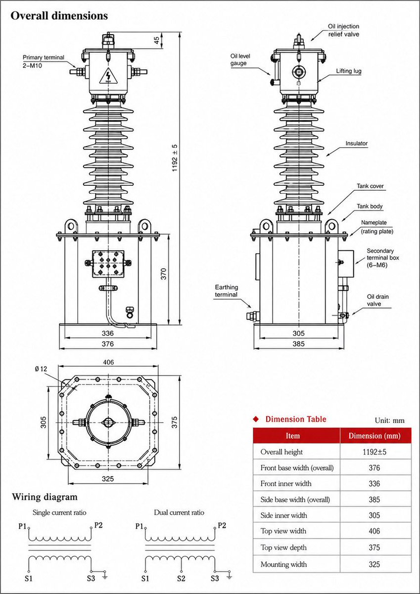 ADong1814's tweet photo. 🛠️ LB7-35W outdoor oil-immersed current transformer delivers reliable 35kV/40.5kV metering and relay protection in harsh substations. Sealed iron-tank design with transformer oil insulation ensures dielectric stability… #CurrentTransformer
🌍 https://t.co/S9ZpzFP3II https://t.co/9KsNLUKoCL