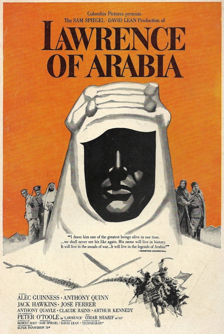 _Tilex_x's tweet photo. Finally finished Lawrence Of Arabia after a year of starting it 😅.. sounds funny yea.. couldn't even remember the details each time I went back to watch.. but the visuals are insane.. I definitely have to rewatch. https://t.co/tSNz7D8YA1