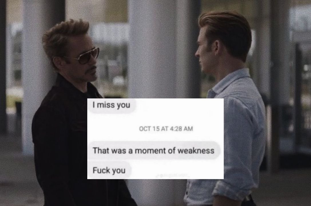 beastlxrdd's tweet photo. tony and steve’s relationship in a nutshell: https://t.co/4hQ1J7QPRl