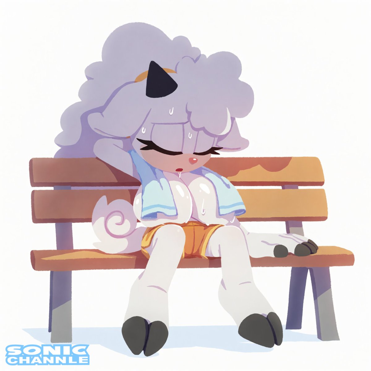 bonsoirdude's tweet photo. I think Lanolin has it the hardest. Being one of the weaker animals (a sheep), she has to work twice as hard to keep up with stronger characters like Whisper or Amy, and she’s still not as good as them. On top of all that, she’s got a lot of weight to carry. #lanolinthesheep ~ai https://t.co/BcTJWCaHsC