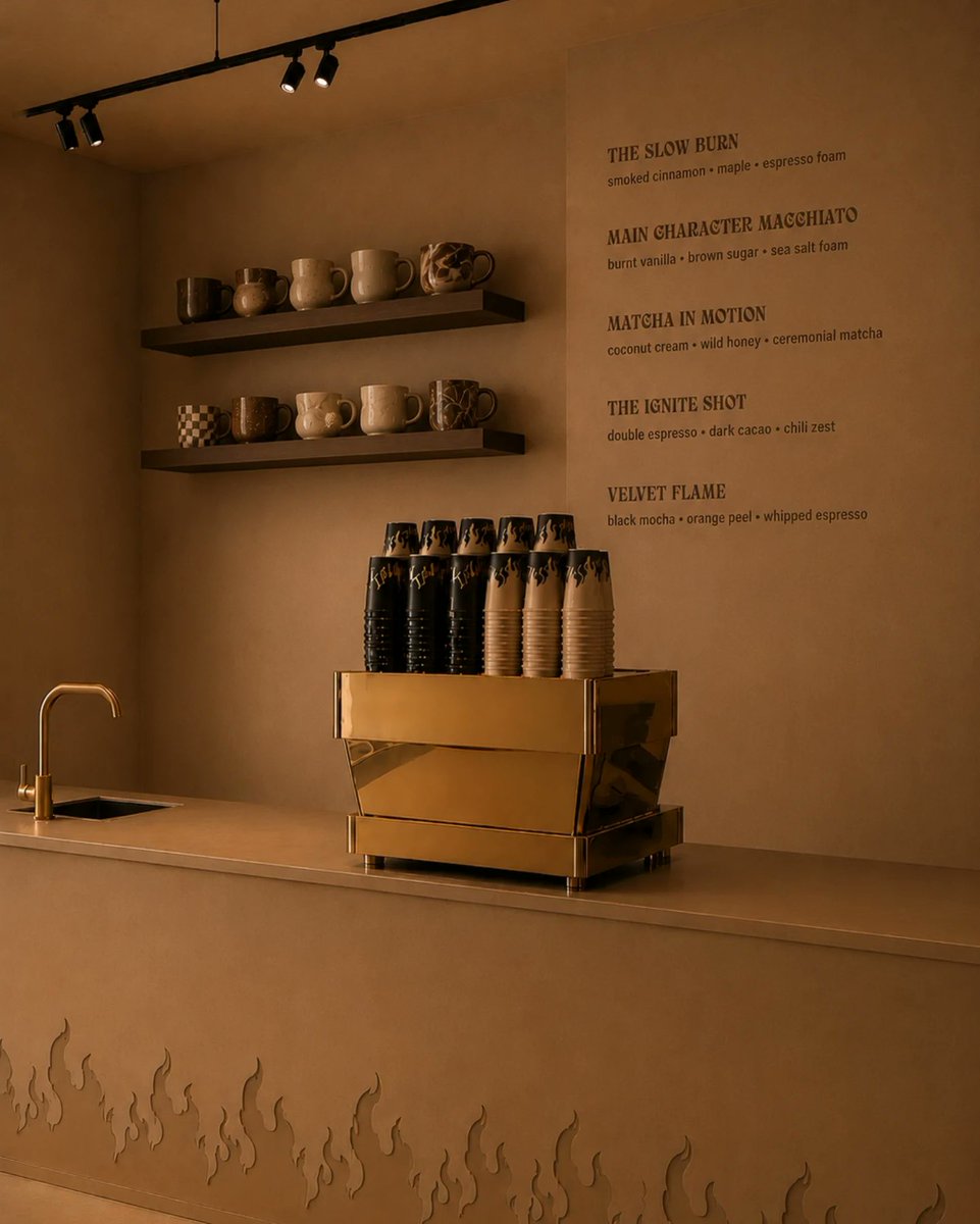 GermaineSyj6's tweet photo. POV: your brand finally feels like a world instead of “just content. ”

I thought: what if VirtueelVlammen weren’t a creative studio, but a trendy coffee shop? Not a standard café, but a place you feel the moment you walk in. Dark espresso tones, https://t.co/Y9d3yT7pGl