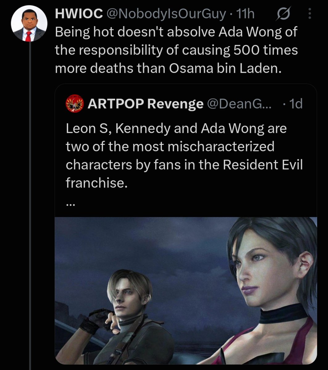 adasfile's tweet photo. don't mess with us resident evil fans we don't play our own games https://t.co/ExKPqdTkGO