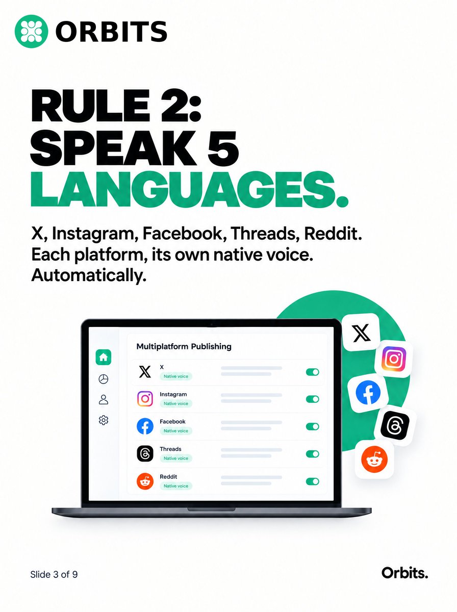 Orbits_startups's tweet photo. Comment "GROWTH" for the link 👇

You shipped a feature. Crickets.
The average solo founder wastes hours crafting posts for X, Reddit, FB, IG, Threads. Most don't track real signups from it. https://t.co/9G9BOR59HF