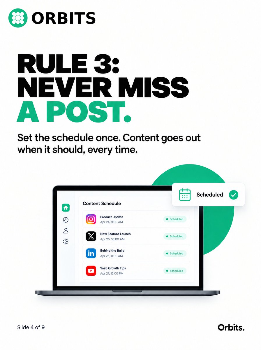 Orbits_startups's tweet photo. Comment "GROWTH" for the link 👇

You shipped a feature. Crickets.
The average solo founder wastes hours crafting posts for X, Reddit, FB, IG, Threads. Most don't track real signups from it. https://t.co/9G9BOR59HF