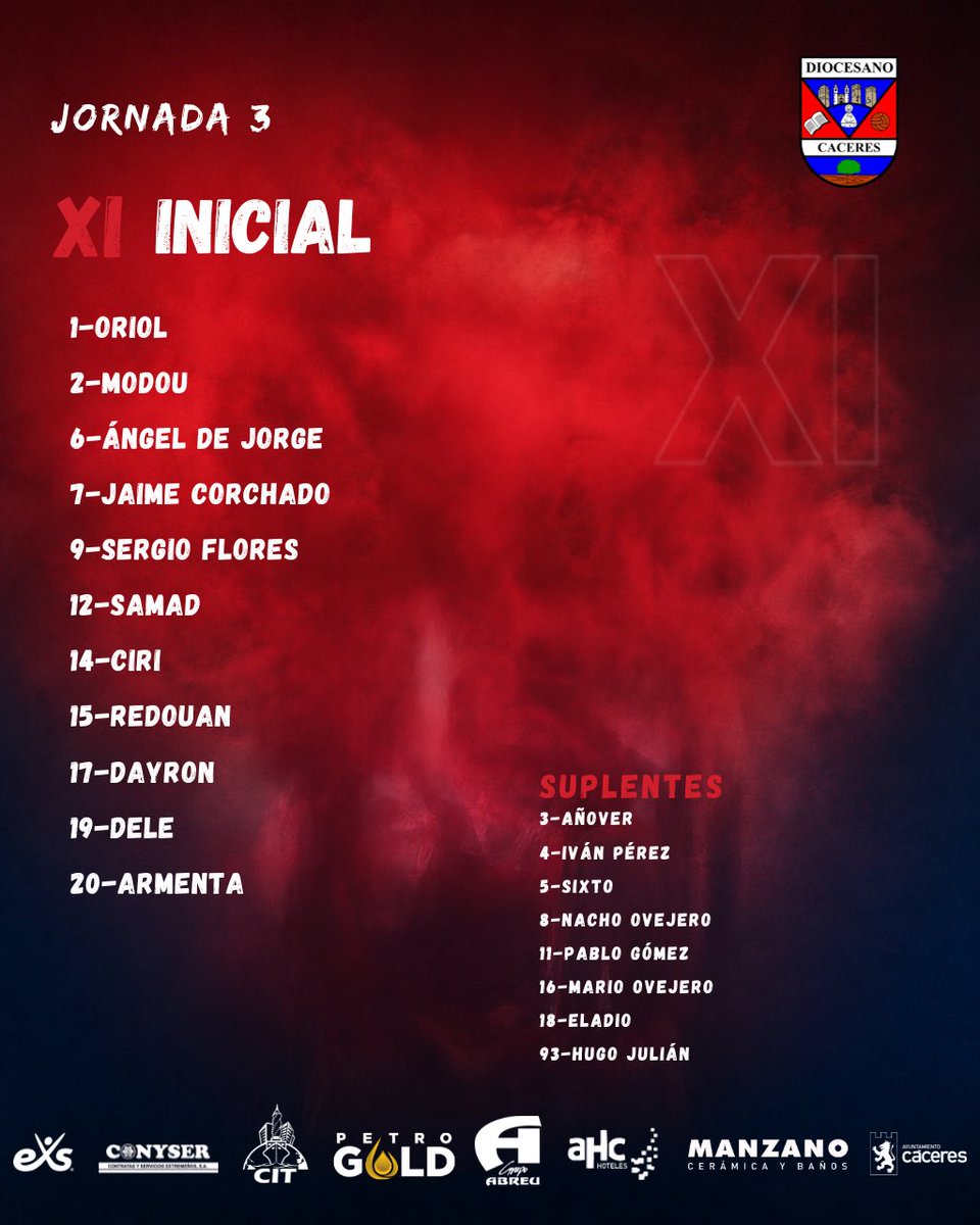 cddiocesano's tweet photo. 𝗔𝗟𝗜𝗡𝗘𝗔𝗖𝗜𝗢́𝗡 | Nuestro 𝐗𝐈 𝐈𝐍𝐈𝐂𝐈𝐀𝐋 frente al CP Cabezuela

¡Vamos DIOCE! ❤️💙 https://t.co/y1nTGmET0H