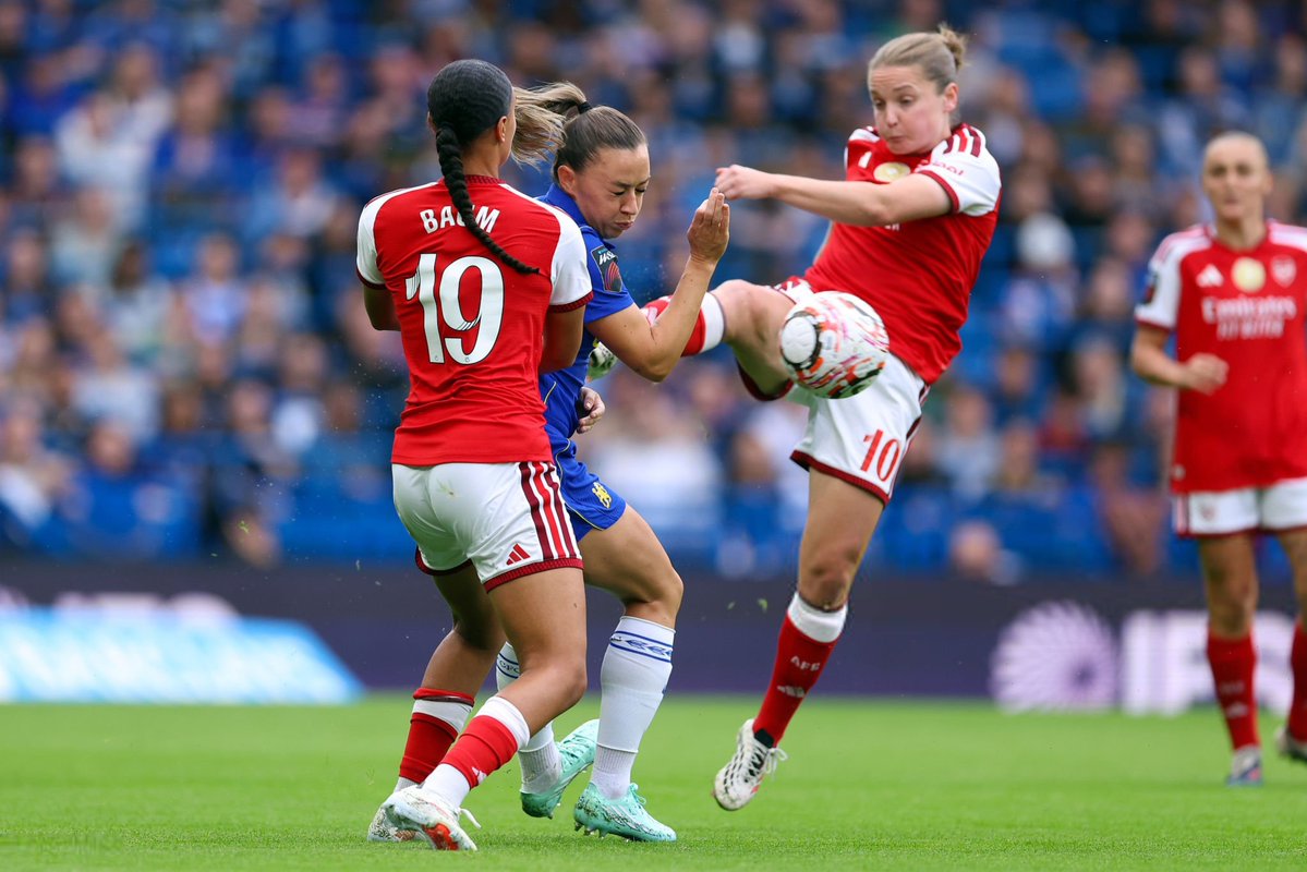 WomensSportsPic's tweet photo. Katie McCabe, Lisa Baum, Kim Little 
Chelsea v Arsenal 
SEPTEMBER 27, 2026 https://t.co/7TZtahc3Bj