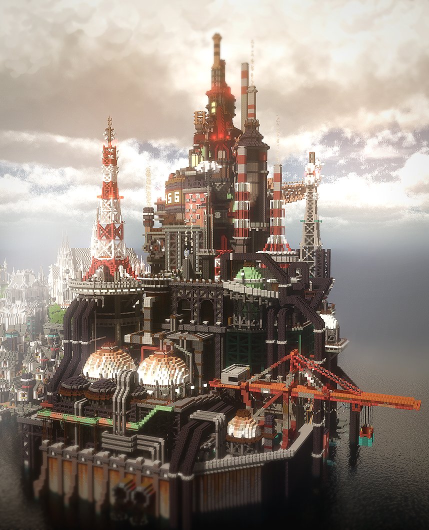 dokukinoko_kue's tweet photo. 工場の島🏭️🚛

#Minecraftbuilds
#かぎクラ https://t.co/MFjdjDXHZL