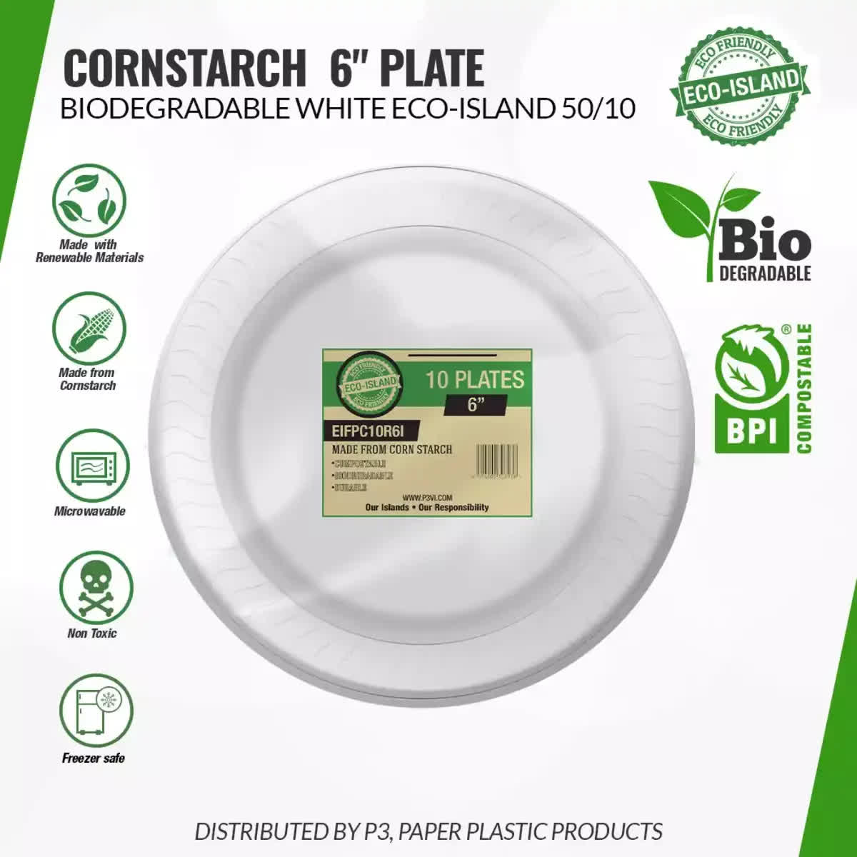 plasticpro3's tweet photo. Eco-Island 6-inch Plate 50/10 — greener case packs for VI takeout &amp; cafés.

Available now — https://t.co/Ohw1tmxbfk
Call/WhatsApp: +1 284 442 3331 | +1 284 542 3331
P3 Paper Plastic Products — Great Products. Better Service.
#EcoIsland #P3VI https://t.co/Nsv6xaBiyC