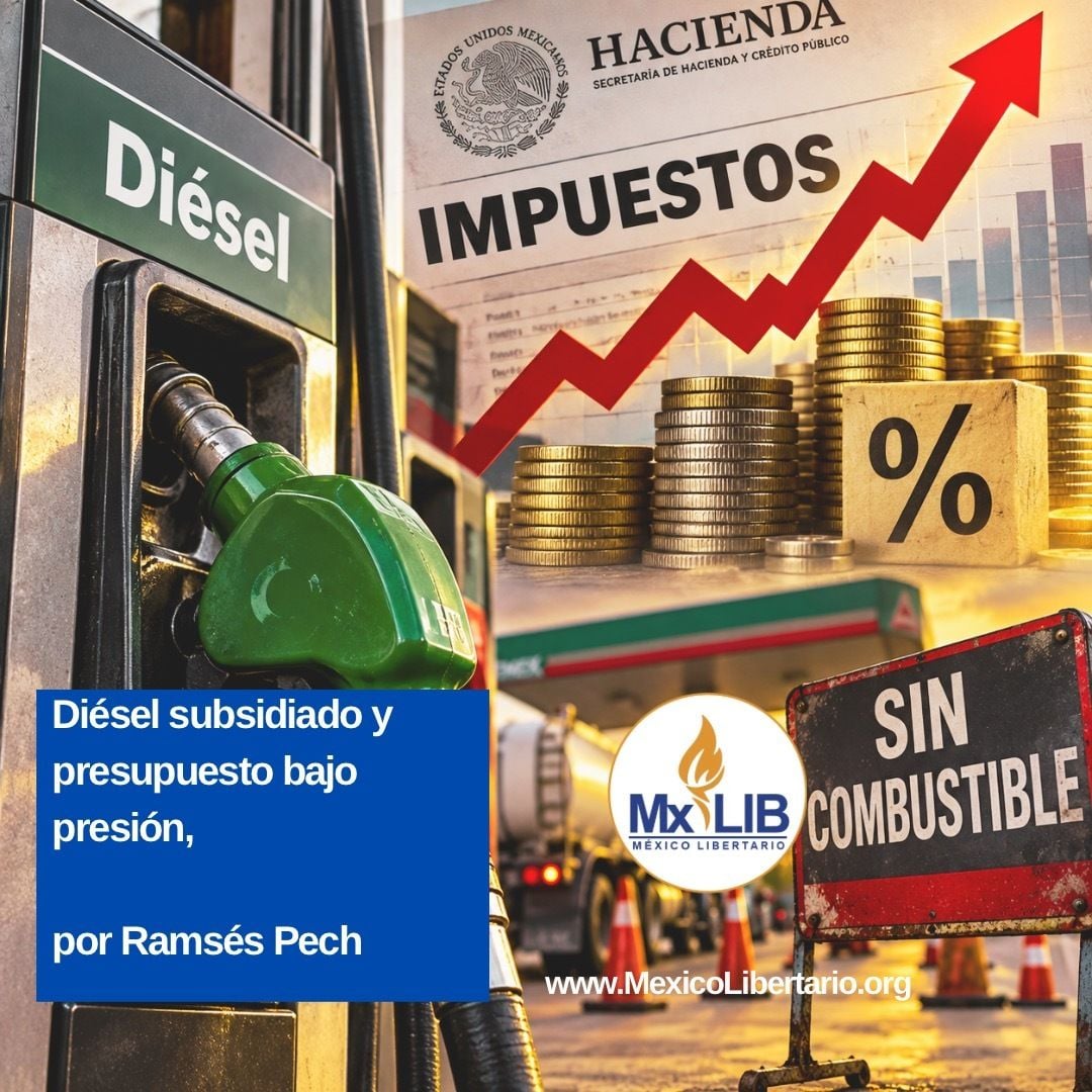 Mex_Libertario's tweet photo. Diésel subsidiado y presupuesto bajo presión, por @economiaoil

El resultado es una economía que sostiene la estabilidad de precios a costa de un deterioro acelerado del balance fiscal.
#ThinkFreedom

Léalo acá: https://t.co/3kDRAfma3W https://t.co/pIPsgaYJCG