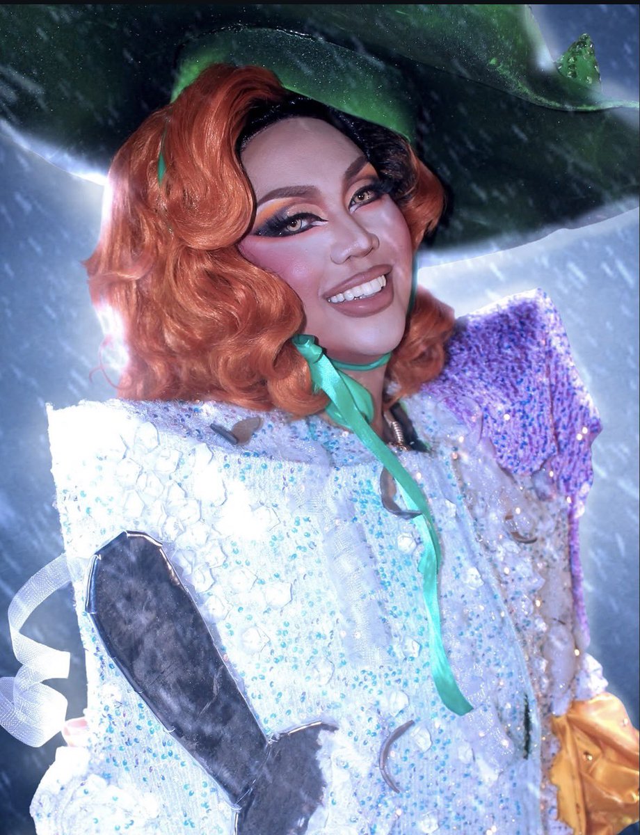 DragRace131's tweet photo. Andy Crocker looks fabulous in her ‘Halo, Halo, Halo!’ runway for Drag Race Philippines season 4. #dragraceph #dragrace https://t.co/q44LyC3d5A