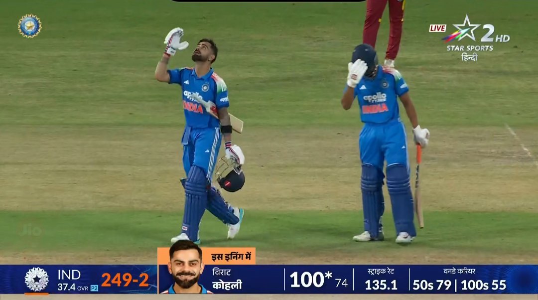 SelflessCricket's tweet photo. I grew up watching Virat Kohli score centuries.

I passed my college watching Virat Kohli score centuries.

Now I along with my kids are watching Virat Kohli scoring centuries for fun.

What a player. What a career. 🐐❤️ https://t.co/oinPBX2Uhl