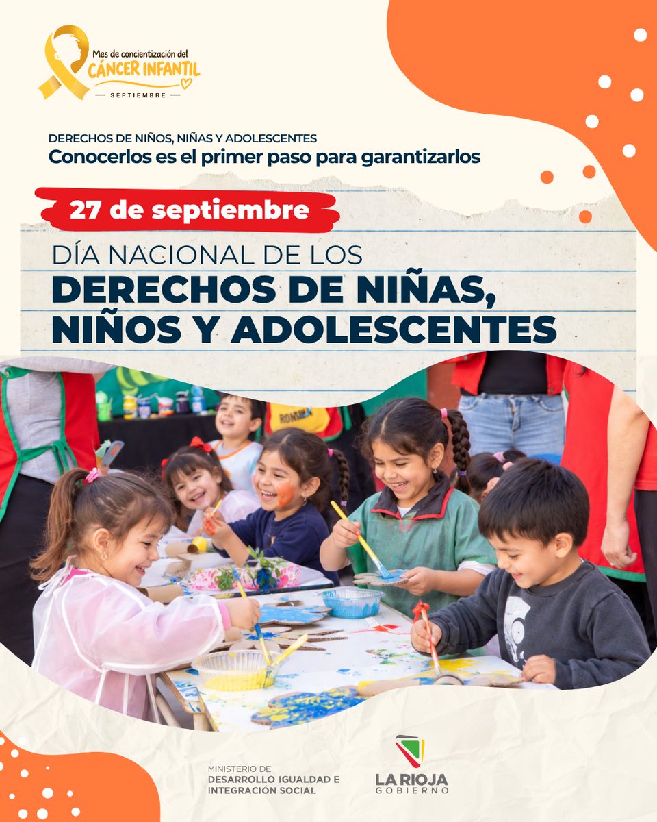 LrDesarrollo's tweet photo. 27 de septiembre | Día Nacional de los Derechos de Niñas, Niños y Adolescentes ✨

En el Mes de Concientización del Cáncer Infantil, reafirmamos un compromiso que nos atraviesa todos los días: proteger la infancia. 💙 https://t.co/PqSR7u0tr5