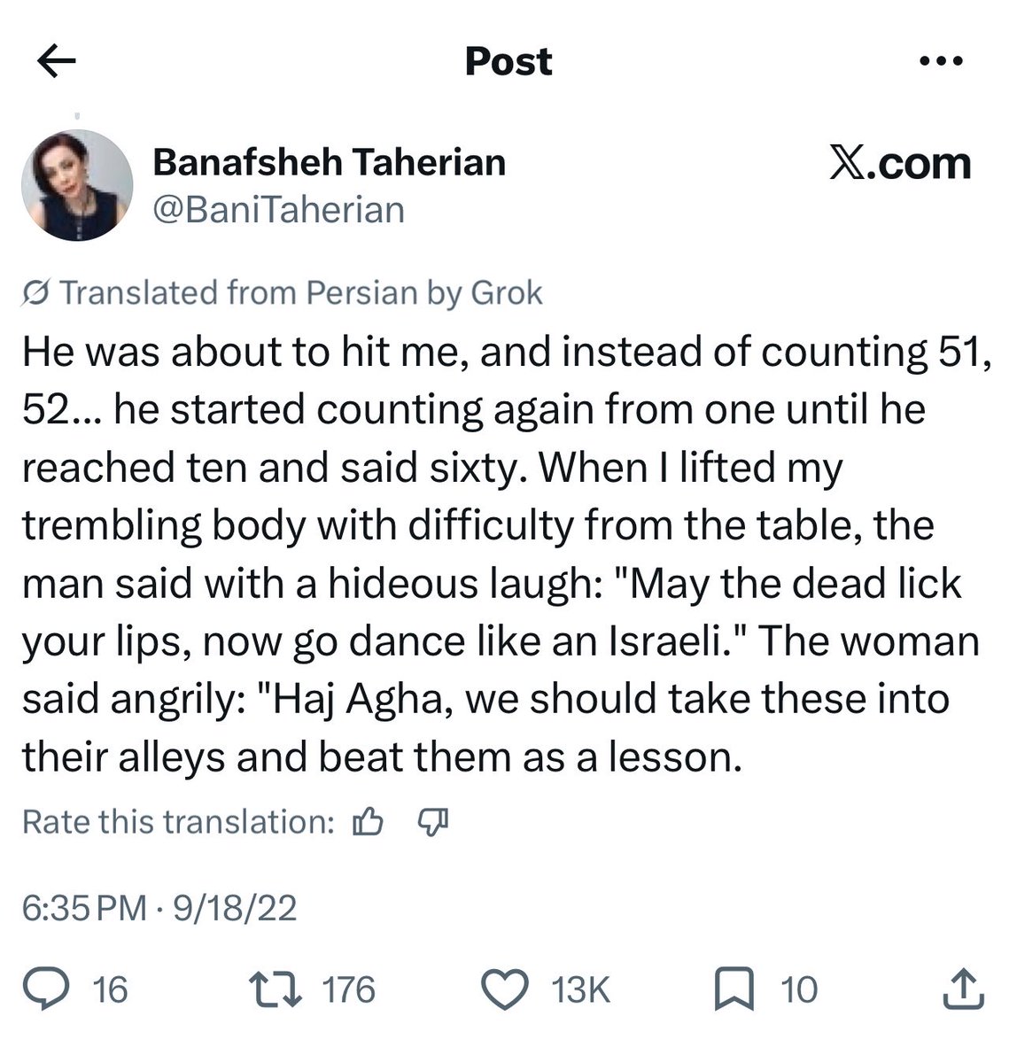 ppotatog1rl's tweet photo. This is an Iranian woman’s real experience btw https://t.co/YowACVKRwp