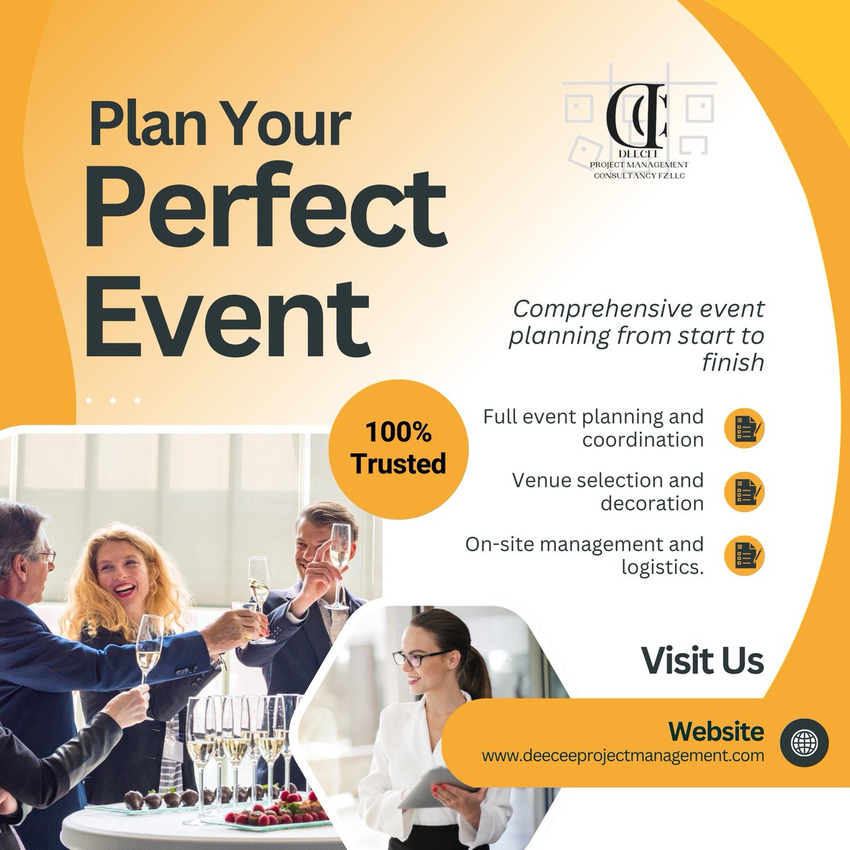 DeeceePMC's tweet photo. From concept to completion, we make every event seamless.

Trusted. Professional. Seamlessly Delivered.

📧 info@deeceeprojectmanagement.com | 📞 +971 55 495 8423
🌐 https://t.co/5zxYImTn8Q
#EventManagement #BusinessEvents #DEECEE https://t.co/dLBjhT9Cyk