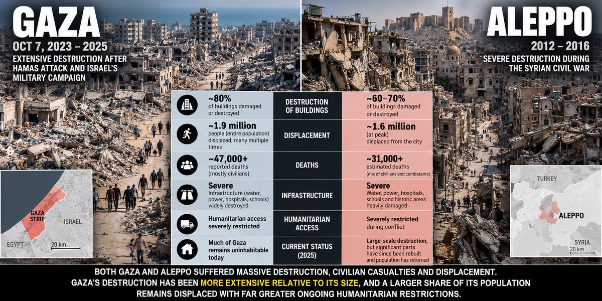 InformedInquiry's tweet photo. @CryptoLilze @realMaalouf Maybe the only significant difference is that Israel was not involved in Aleppo?  Is is the nature of war in the 20th and 21st century.  Have a look at Dresden too?  Then make your uninformed comments if you wish. https://t.co/0GN99TnntV