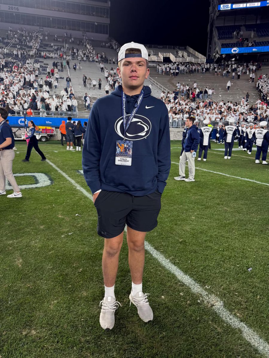 EnglebertFinley's tweet photo. Thank you @PennStateFball for the game day experience 

#psufootball #weare 
@CoachMC_PSU 
@DerekHoodjer 
@coachnazoliver 
@Jay_Elliott15 
@PSU_JCM 
@T_Mouser https://t.co/EIpwbiWAjE