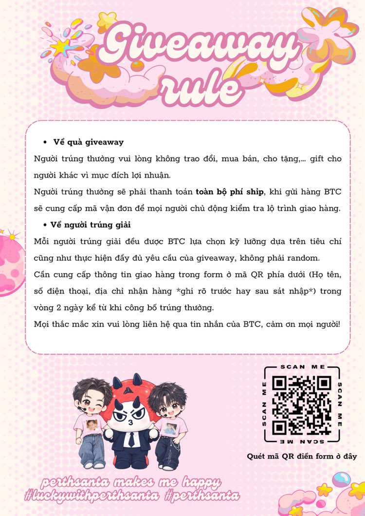 leethsanty's tweet photo. ✨ LỜI CẢM ƠN VÀ KẾT QUẢ GIVEAWAY✨
Cảm ơn mọi người đã ủng hộ nhiệt tình GA của mình &amp; @mihn_santa 
Số lượng quà có hạn, mong mọi người hoan hỉ nha.
🎉 Chúc mừng các bạn may mắn có tên dưới đây 👏💐

PERTHSANTA MAKES ME HAPPY
#luckywithperthsanta #perthsanta https://t.co/mWcSL6ZLp4