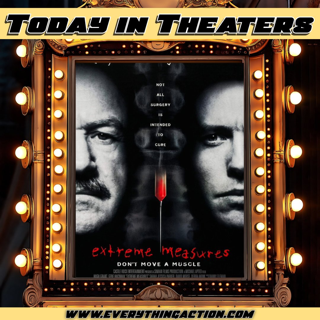 evaction's tweet photo. #GeneHackman took #ExtremeMeasures 30 years ago when the movie opened on September 27th, 1996 #HughGrant #SarahJessicaParker #DavidMorse #BillNunn #MichaelApted #90sMovies #90sThrillers https://t.co/6JmiRrJjb3