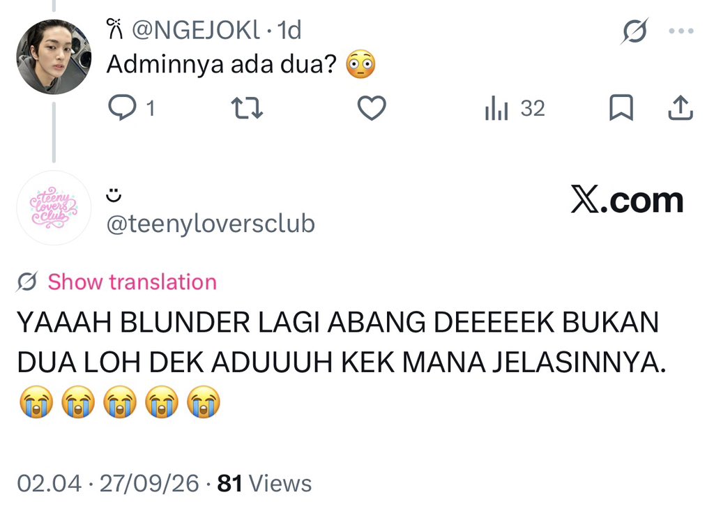 NGEJOKl's tweet photo. @teenyloversclub https://t.co/sb1D84c8By