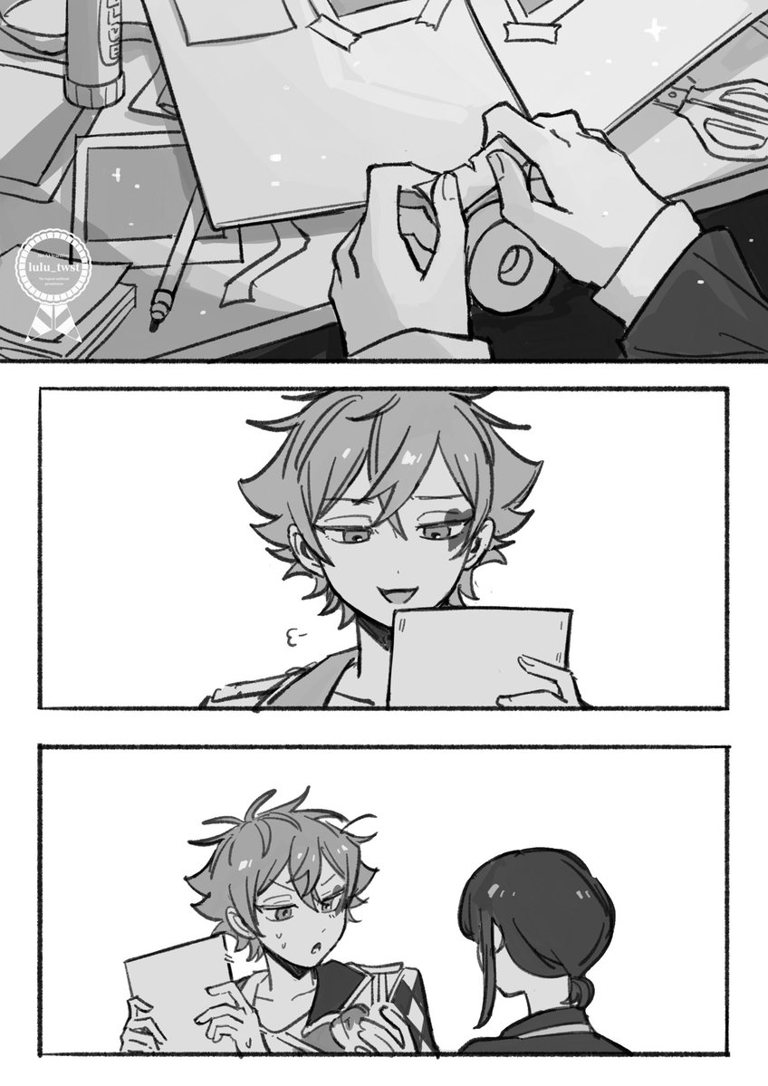 sushilulu's tweet photo. 監が♥️にバースデーカード作った話　エー監♀(1/3) https://t.co/CTT5XEJ9oK